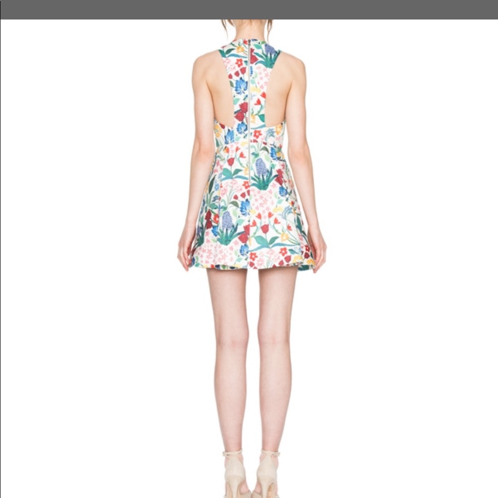 Alice and Olivia draped floral dress